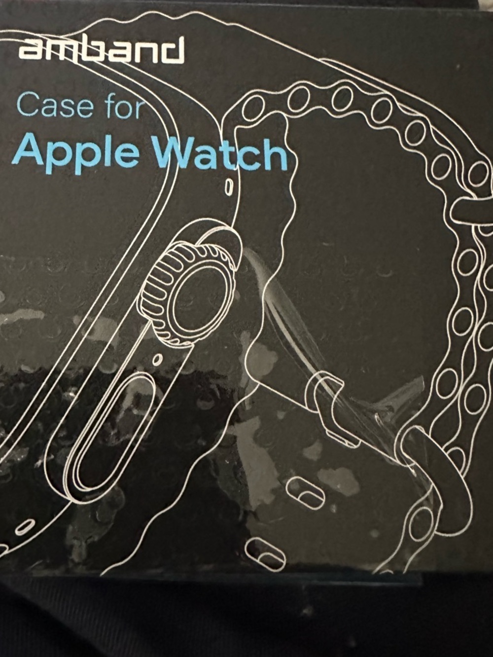 New Amband Black Protective Case for Apple Watch 46mm